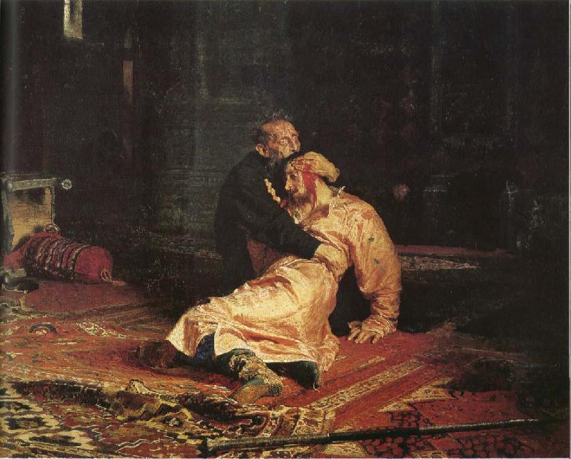 Ilya Repin Tai Yi Wanlei and his son Ivan Spain oil painting art